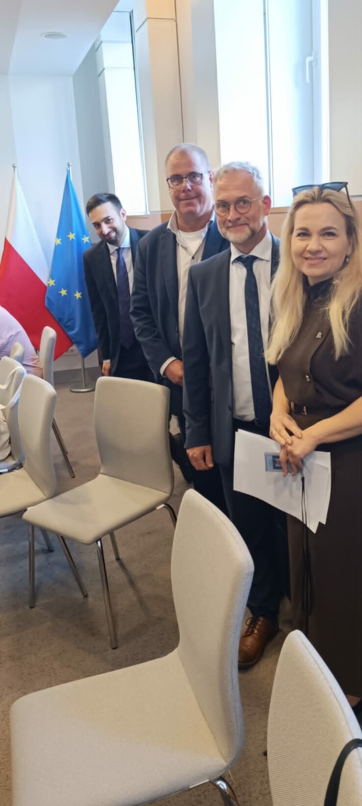 Uczestnicy spotkania w Ministerstwie Rolnictwa, od lewej Michele Gentile, Albert Wassink, Willem Rodenburg, Minister Małgorzata Gromadzka (fot. Łukasz Gwizdała)