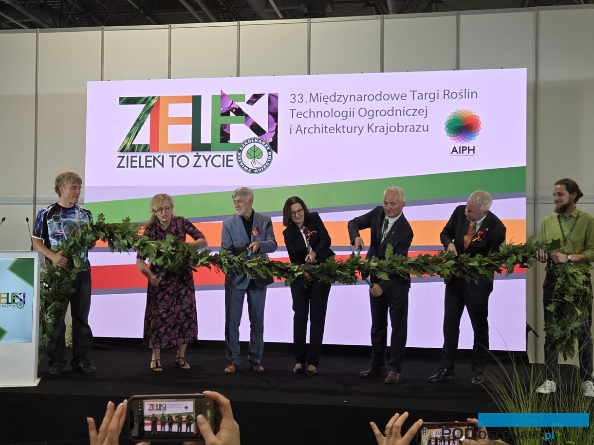 Symboliczne otwarcie 33. Międzynarodowych Targów Roślin Technologii Ogrodniczej i Architektury Krajobrazu (fot. A. Wize)