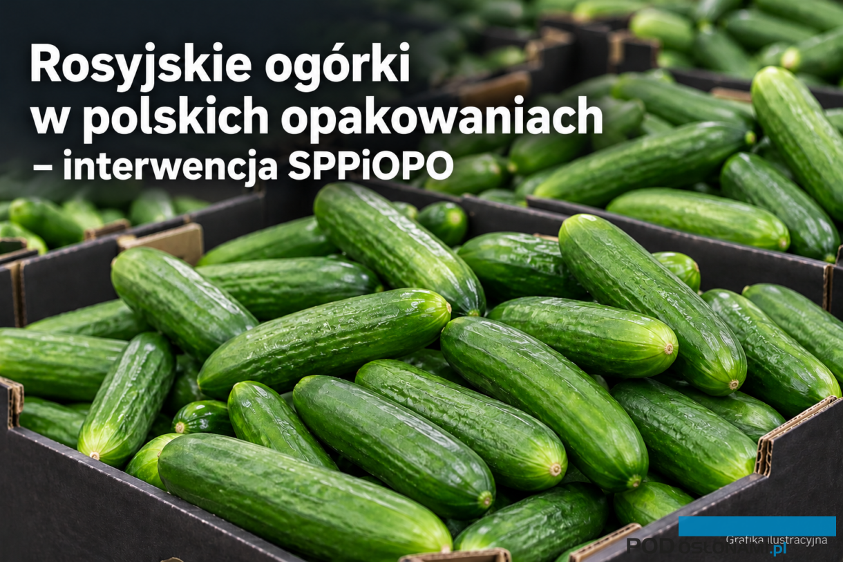 AI generated - rosyjskie ogórki w polskich opakowaniach