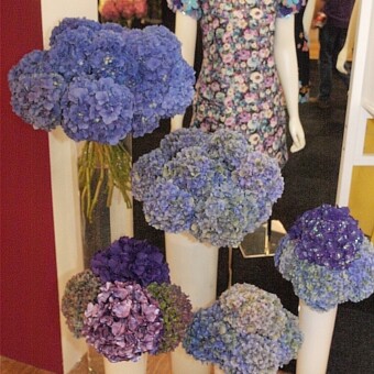 Podczas wystawy w Aalsmeer zwracano uwagę na konieczność współistnienia marketingu kwiaciarskiego z trendami panującymi w modzie, fot. 1-6 A. Cecot