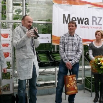 Gospodarz spotkania Jarosław Zasuń z żoną Reginą i córką Weroniką oraz pracownicy Rijk Zwaan