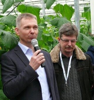 Na temat budowy szklarni mówił Zbigniew Węgrzyn z firmy Venlo