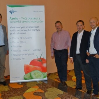 Wśród organizatorów najliczniej była reprezentowana firma Azelis, od lewej: Jacek Ceglarski oraz Mieczysław Głaczkowski (obaj z działu Agri Horti), Marcin Roszyk - dyrektor zarządzający Azelis Poland oraz Marcin Adamczyk - prezes zarządu Azelis Poland 