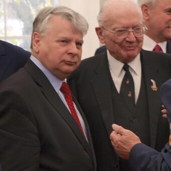 Marszałek Senatu RP Bogdan Borusewicz i prof. Andrzej Maczek