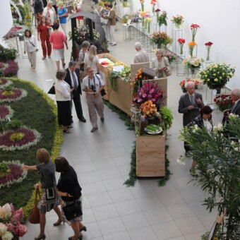 Swoje prace na wystawie prezentowali m.in. floryści z Łodzi, fot. 1-5 M.Podymniak