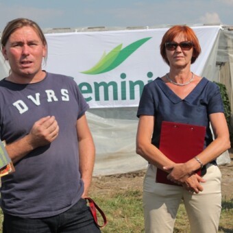 Barbara Głaczkowska i Bartosz Ciemięcki z firmy Azelis mówili o nawożeniu papryki