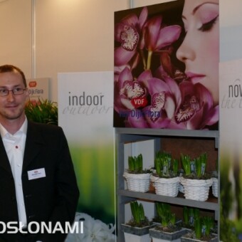 Tomasz Podgórski (Van Dijk Flora) zachęcał polskich ogrodników do współpracy z ich firmą