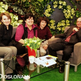 Prezes grupy "Kwiaty Polskie" Ryszard Turski z żoną Violettą i dziećmi