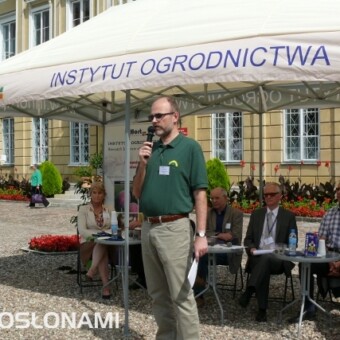 Dr Paweł Konopacki przekazał informacje na temat projektu HortiEnergia realizowanego przez Instytut Ogrodnictwa we współpracy z Akademią Rolniczą w Krakowie