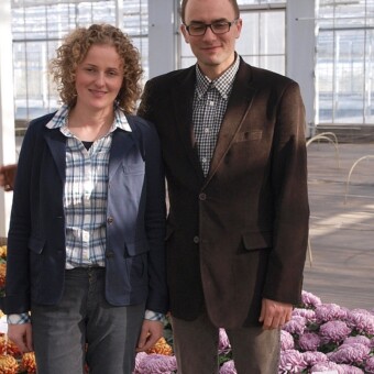 Joanna i Grzegorz Borkowscy - gospodarze Dni Otwartych w firmie Szaj w Dachowej